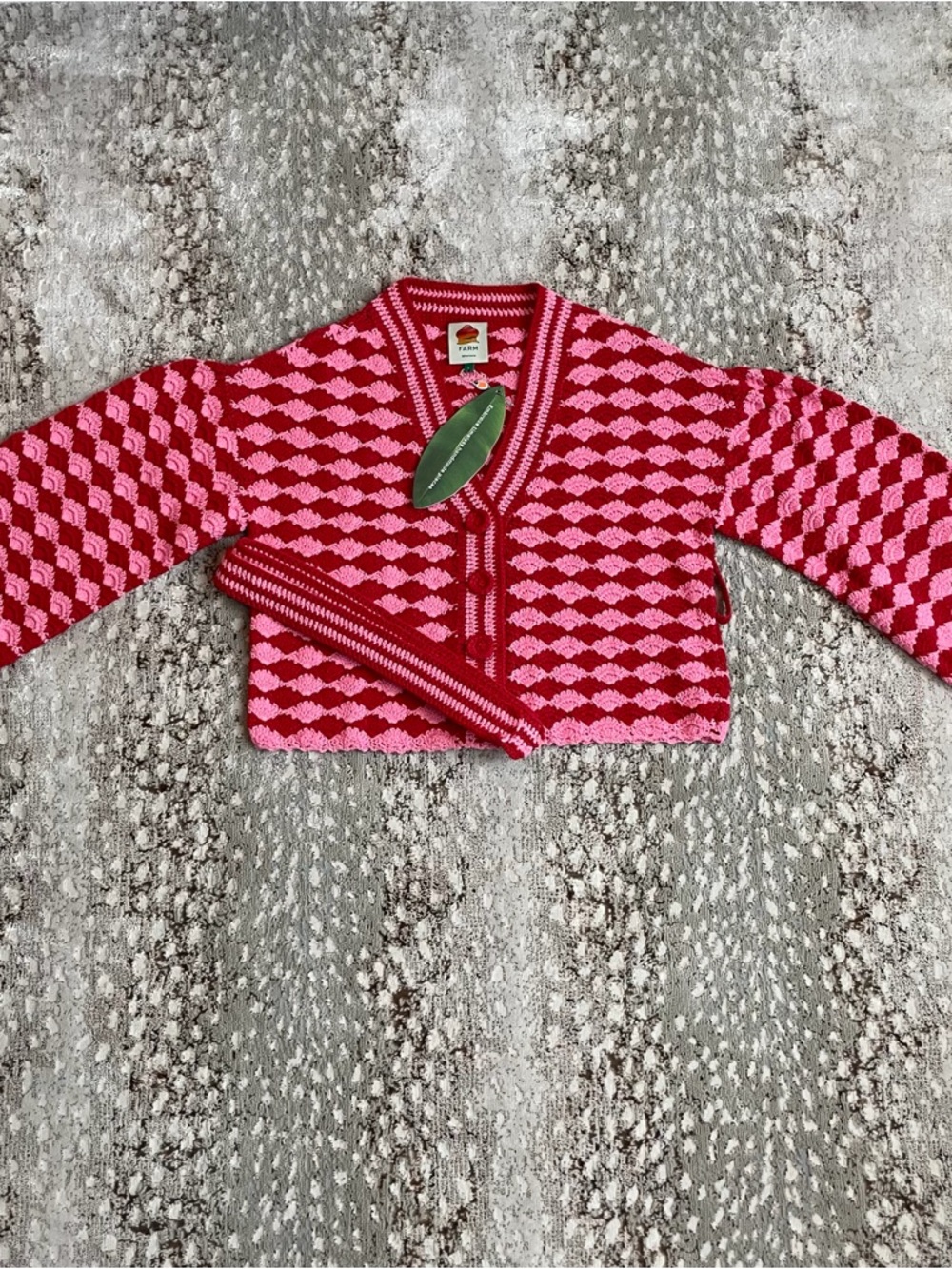 FARM Rio | Fan Stitch Crochet Cardigan - Picture 2 of 5